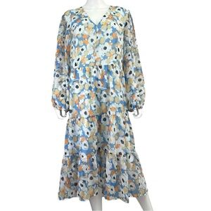 joie Size NWT Blue Floral Print Maxi Dress Size XL